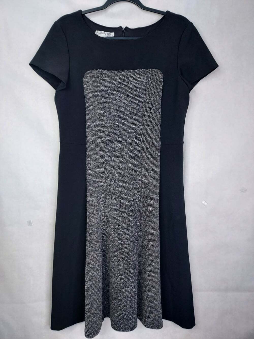 Maggy London Fit & Flare A-Line Dress Women’s 14 Cap Sleeve Colorblock Career